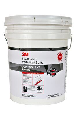 3M™ 防火防水喷剂，红色，5加仑桶装